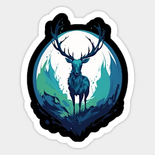 Art Of Deer Sticker